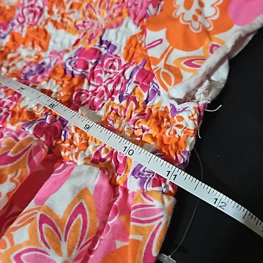 Faded Glory 🦊Girl's Floral Pink & Purple Sundress size Large (10-12)